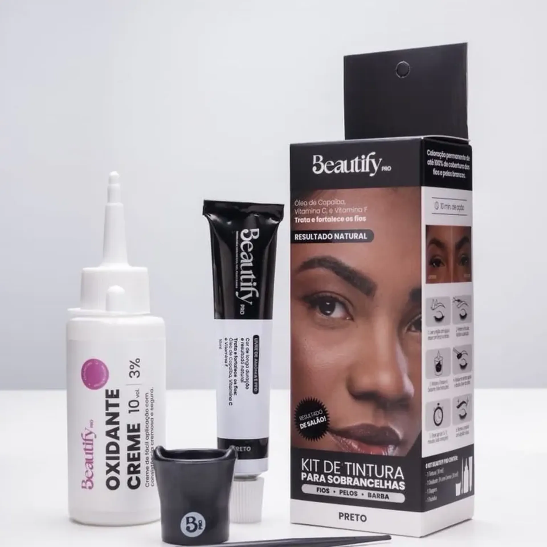 Foto de Kit de Tintura Beautify - Preto [Cód:0402]